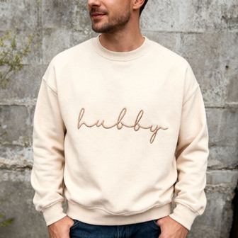 Cherished Hubby Embroidered Sweatshirt - A Heartfelt Gift for Him - Thegiftio UK
