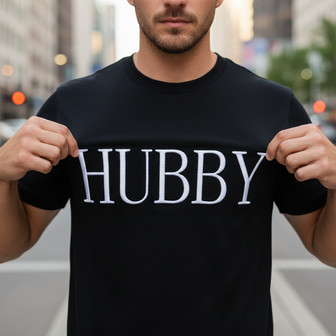 Valentine Gift for Hubby - Embroidered Unisex T-shirt - Thegiftio UK