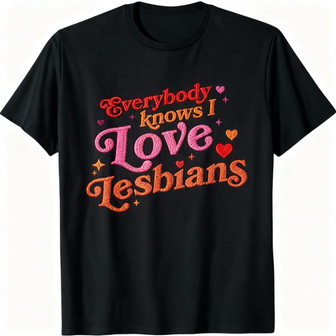 Bold LGBT Lesbians Heart Quote - Embroidered Unisex T-shirt Pride - Thegiftio UK