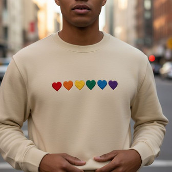 Bold LGBTQ Identity Embroidered Sweatshirt Gift - Thegiftio UK