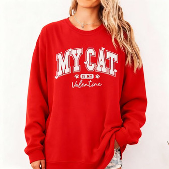 Cozy Cat Embroidered Sweatshirt - Feline Fan Gift - Thegiftio