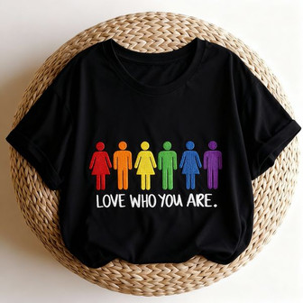 Self-Love Pride Heart Embroidered Comfort Colors T-shirt Gift - Thegiftio UK