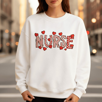 Sweetheart Nurse Embroidered Sweatshirt Appreciation Gift - Thegiftio UK