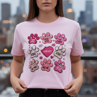 Beloved Dog Lover Embroidered Comfort Colors Valentine Shirt - Thegiftio UK