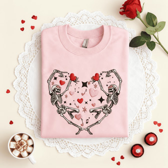Beyond the Grave Love Embroidered Skeleton Sweatshirt - Thegiftio UK