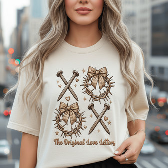 Christian Faith - Original Love Letters Embroidered Unisex T-shirt - Thegiftio UK