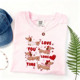 Enduring Love Embroidered Comfort Colors T-shirt Gift - Thegiftio UK