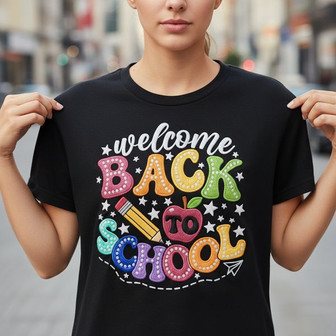 Embroidered Teacher T-shirt for Back to School Teaching Life - Thegiftio