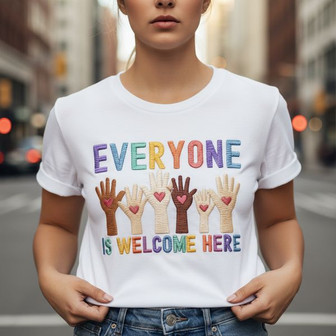 A Warm Welcome - Embroidered Comfort Colors Equality Tee - Thegiftio UK