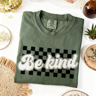 Choose Kindness, Wear Comfort - Embroidered Be Kind Teacher T-shirt - Thegiftio UK