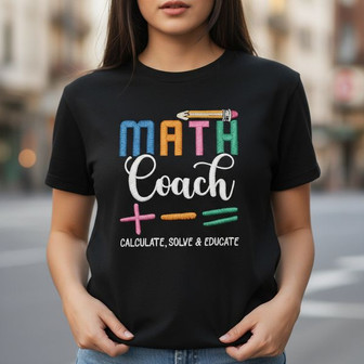 Gift the Math Lover - Funny Coach Embroidered Unisex T-shirt - Thegiftio UK