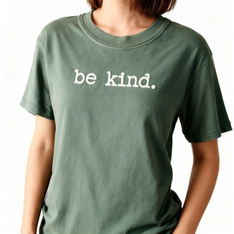 Inspire Kindness - Embroidered Comfort Colors Teacher T-shirt - Thegiftio UK