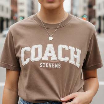Mentor Coach Embroidered Comfort Colors Shirt Keepsake - Thegiftio UK