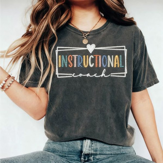 Soft Embroidered Comfort Colors Instructional Coach Tee - Thegiftio UK