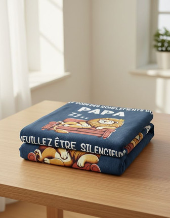 Einanmut Cadeau Anniversaire Papa, Couverture En Polyester Bleu Marine 60''*50'', Cadeau Pour Papa, Cadeaux Pere, Cadeaux Futur Naissance Pere - Cadeauxyz
