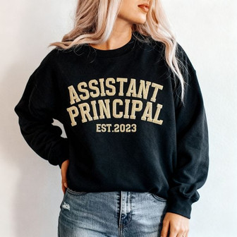 Assistant Principal Gift - Custom Embroidered Sweatshirt - Thegiftio