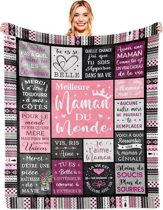 Cadeau Maman, Cadeau Anniversaire Maman, Cadeau Pour Maman, Cadeau Jeune Maman, Cadeau Naissance Maman, Cadeau Grossesse Future Maman, Super Maman Couverture - Cadeauxyz