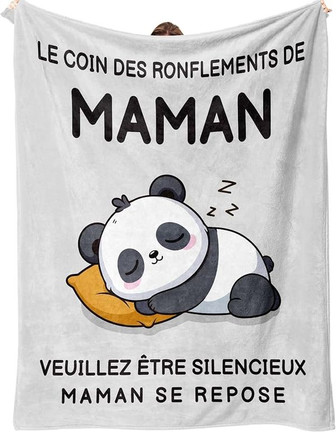 Cadeau Maman, Plaid Couverture Polaire Cadeau Anniversaire Maman, Idee Cadeau Fete Des Meres Original - Cadeauxyz