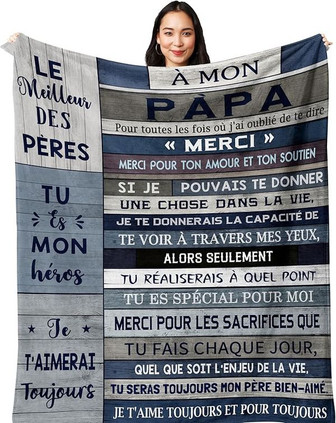 Cadeau Papa, Cadeau Anniversaire Papa, Joyeux Anniversaire Papa, Cadeau Fete Des Pere, Original Idee Cadeaux Noël Pour Pere Homme De Fille/Fils, Cadeau Pour Papa Couverture - Cadeauxyz
