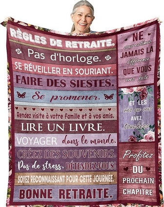 Cadeau Retraite Femme, Cadeau DéPart CollèGue, Cadeau Depart Retraite, Cadeau Pour Femme, Cadeau Retraite Pour Maman, CollèGues, Soeurs, Mamie, Chefs, Amis, Enseignants Couverture - Cadeauxyz