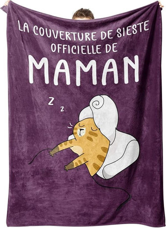 Cadeaux Maman, Personnalisé Plaid Couverture Polaire Cadeau Anniversaire Maman, Cadeau De FêTe Des MèRes - Cadeauxyz