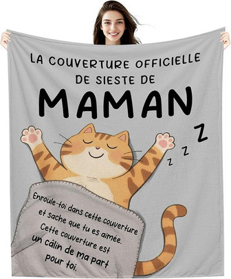 La Couverture Officielle De Sieste De Maman Couverture Amusante Pour Maman Anniversaire FêTe Des MèRes Cadeau De Noël Cadeau CâLin (Maman-A) - Cadeauxyz