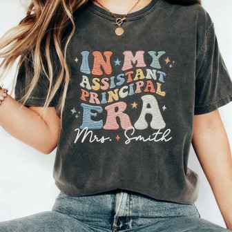 Vice Principal Era Comfort Colors Embroidered Gift Shirt - Thegiftio UK