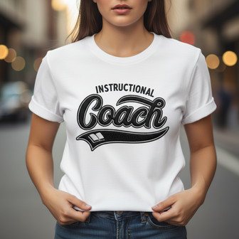 Inspiring Instructional Coach Embroidered Unisex T-shirt - Thegiftio UK