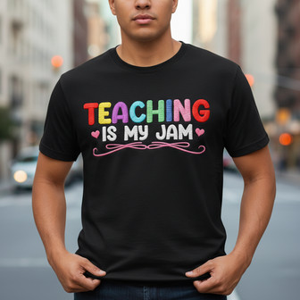 Embroidered Teacher T-shirt - Teaching Is My Passion & Purpose - Thegiftio