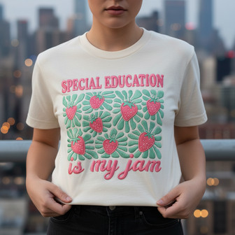 Sped Teacher Embroidered Comfort Colors T-shirt Heartfelt Gift - Thegiftio UK