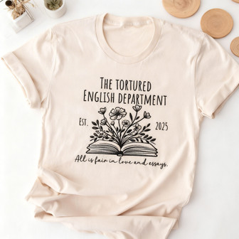 Inspire with Blooms - Floral Embroidered Teacher T-shirt - Thegiftio