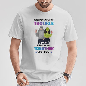 We're Trouble Besties Custom T-Shirt - Gift for Kids - Thegiftio UK
