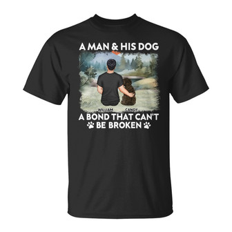 A Bond That Can't Be Broken Custom T-Shirt - Dog Lovers Gift - Thegiftio UK