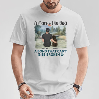 A Bond That Can't Be Broken Custom T-Shirt - Dog Lovers Gift - Thegiftio UK