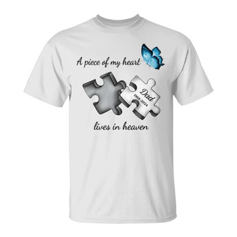 A Piece Of My Heart Lives In Heaven Custom T-Shirt - Gift - Thegiftio UK