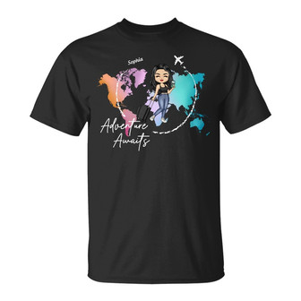 Adventure Awaits Personalized T Shirt - Gift for Yourself - Thegiftio UK