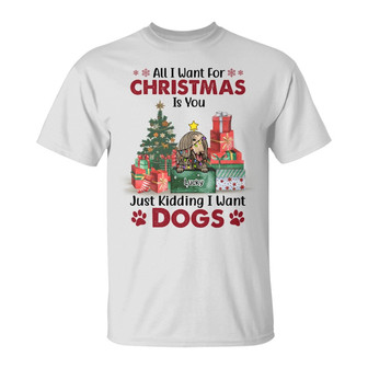 All I Want For Christmas Is You Custom T-Shirt - Dog Gift - Thegiftio UK