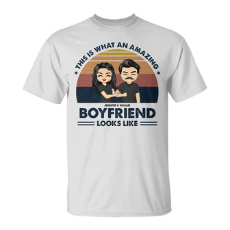 An Amazing Wife Husband Looks Like Custom T-Shirt - Thegiftio UK