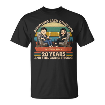 Annoying Each Other Chibi Retro Custom T-Shirt - Thegiftio UK