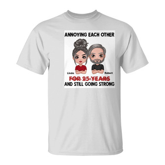 Annoying Each Other Doll Couple Custom T-Shirt - Thegiftio UK