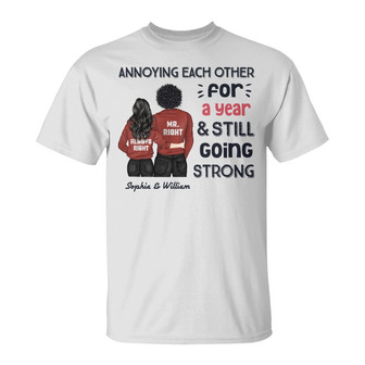 Annoying Each Other For Years Custom Hoodie - Couples Gift - Thegiftio UK