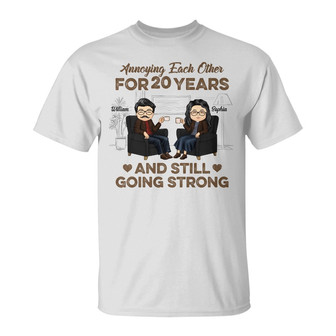 Annoying Each Other Personalized T-Shirt - Gift for Couples - Thegiftio UK
