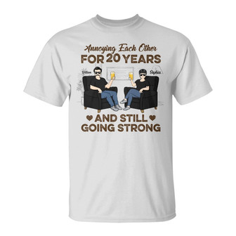 Annoying Each Other Personalized T-Shirt - Gift for Couples - Thegiftio UK