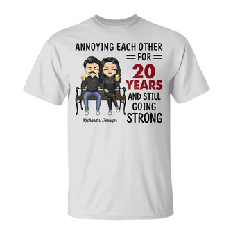 Annoying For Many Years Custom T-Shirt - Gift for Couples - Thegiftio UK