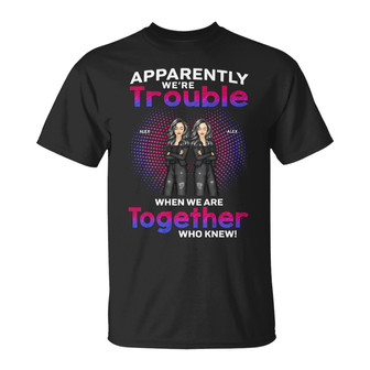 Apparently We're Trouble Personalized T-Shirt - Besties Gift - Thegiftio UK