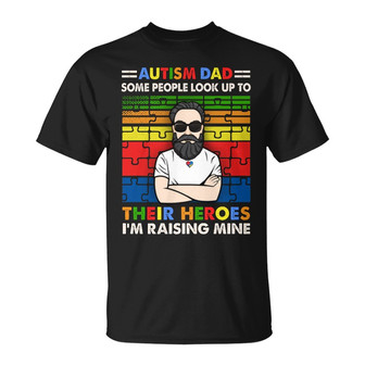 Autism Dad Retro Personalized T-Shirt - Gift for Dad - Thegiftio UK