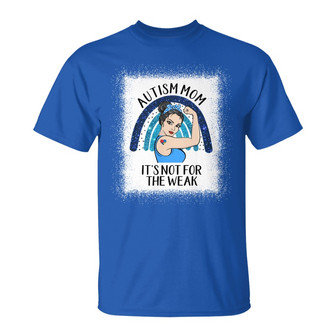 Autism Mom Strong Woman Rainbow Custom T-Shirt - For Mom - Thegiftio UK