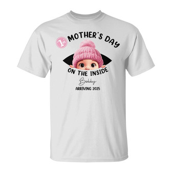 Baby First Year On The Inside With Mom Custom T-Shirt - Gift - Thegiftio UK