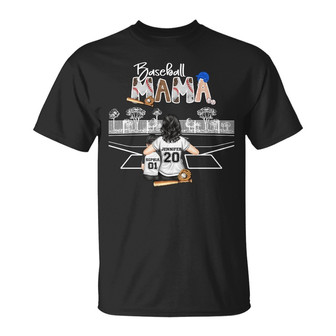 Baseball Mama Vintage Custom T-Shirt - Gift for Moms - Thegiftio UK