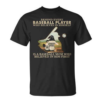 Baseball Mom Behind Every Player Custom T-Shirt - Thegiftio UK